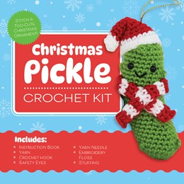 AVAILABLE 10/28/25 CHRISTMAS PICKLE CROCHET KIT - EDITORS OF CHARTWELL BOOKS